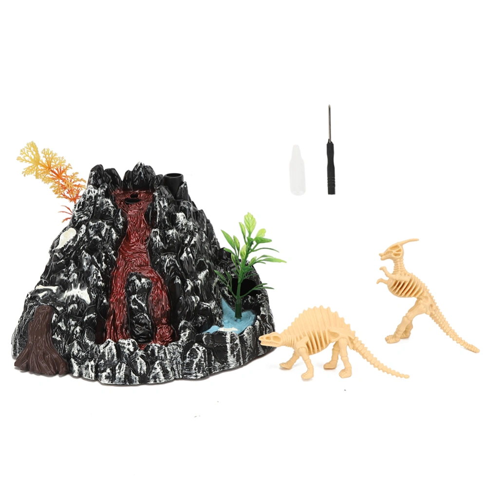 Volcano Dinosaur Model Toy Electric Highly Simulation Child Dinosaur Volcano Toys Kit