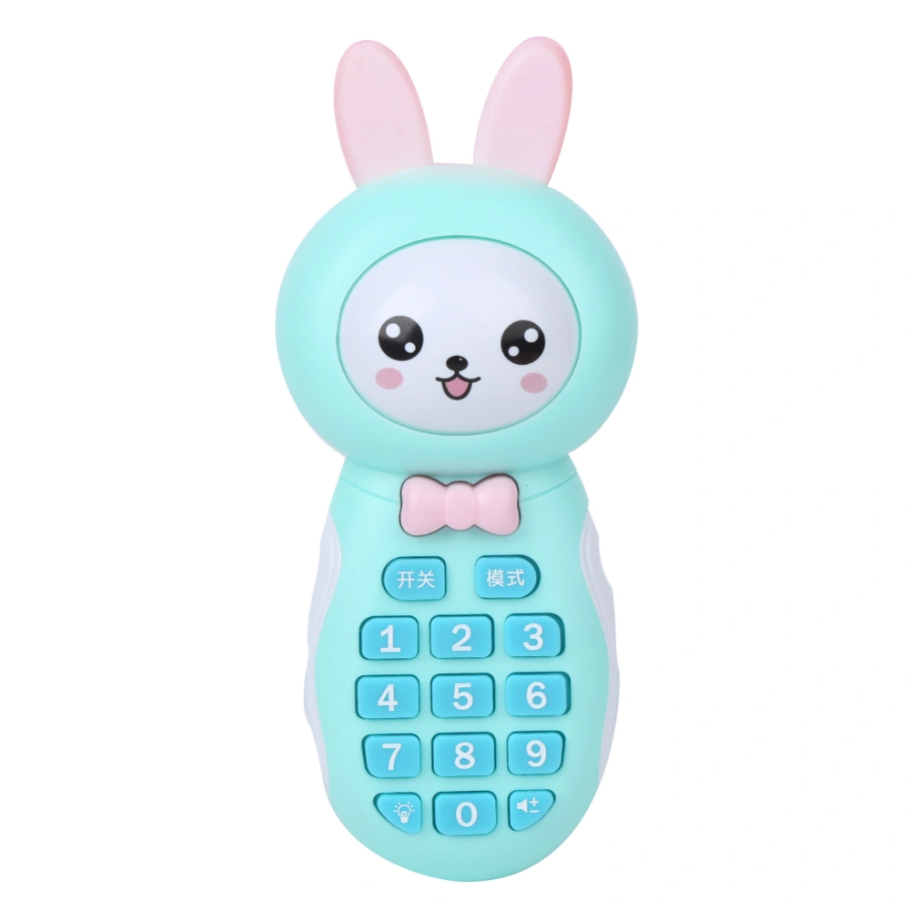 Electronic Phone Toy Cartoon Kid Mobile Phone Cellphone Music Story Educational Learning ToysBlue