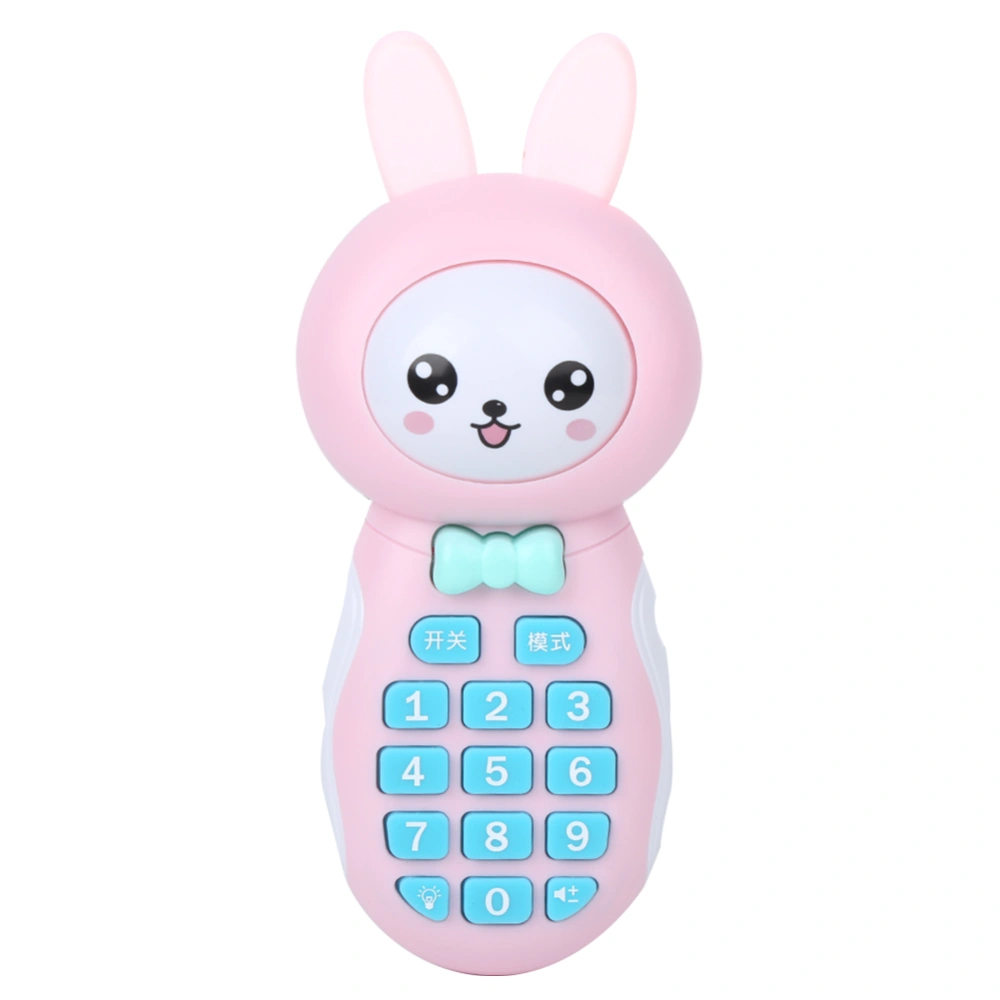 Electronic Phone Toy Cartoon Kid Mobile Phone Cellphone Music Story Educational Learning ToysPink