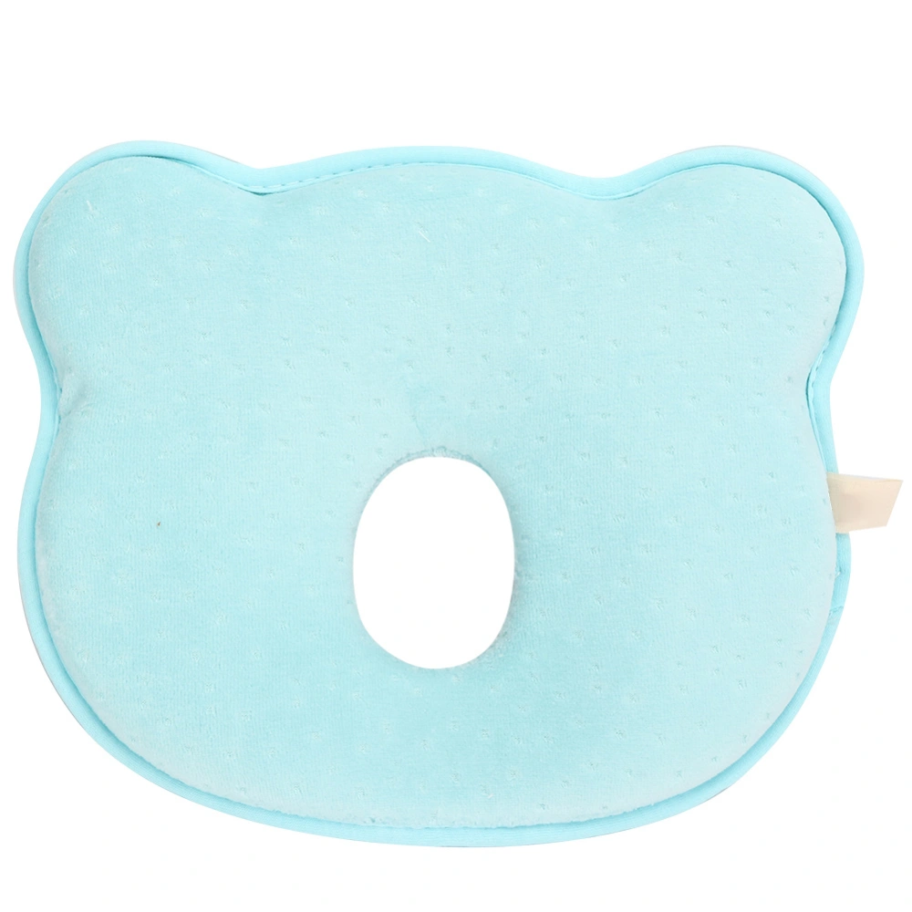 Infant Newborn Baby Pillow Soft Prevent Flat Head Sleeping Support Cushion PillowBlue Bear