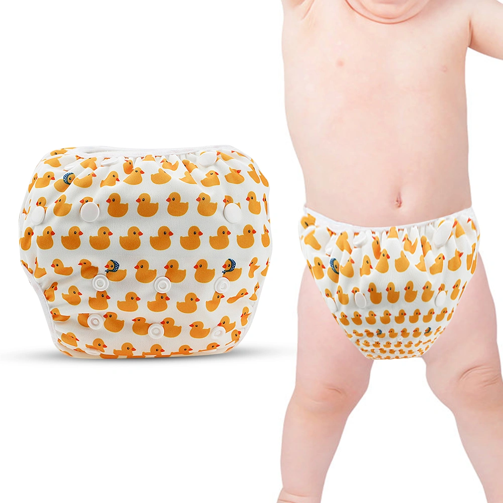 Free Size Baby Adjustable Reusable Waterproof Breathable Summer Pool Training PantsDuck