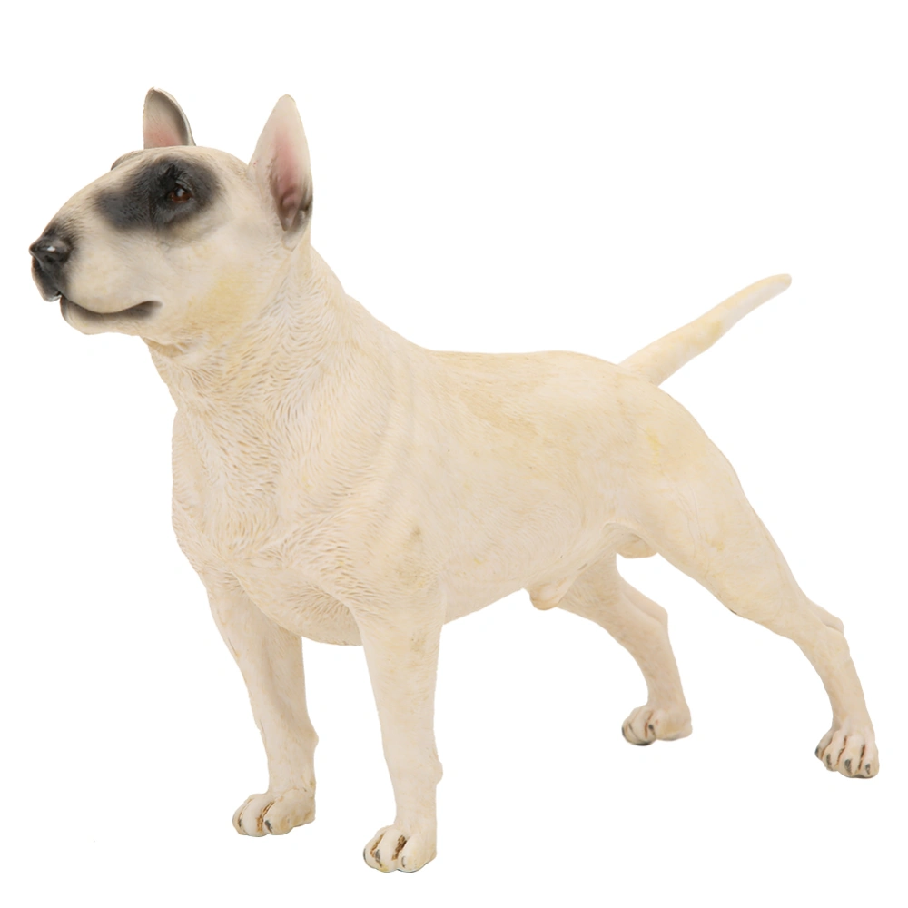 Bull Terrier Simulation Model Ornaments Desktop Decoration Educational Toy