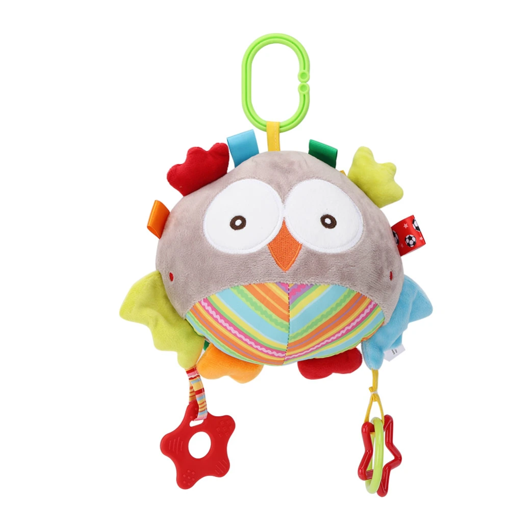 Infant Teether Stroller Crib Cute Animal Plush Rattle Pushchair Comfort Hanging ToyType E 20-28cm