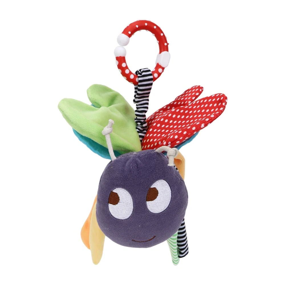 Soft Cute Bee Shape Baby Plush Toy Bed Hanging Cartoon Comforting Plush ToyPurple