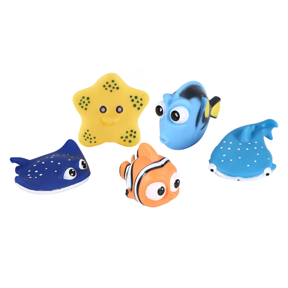 5pcs / set Cute Fish Baby Bathing Shower Bathroom Educational Children Toys