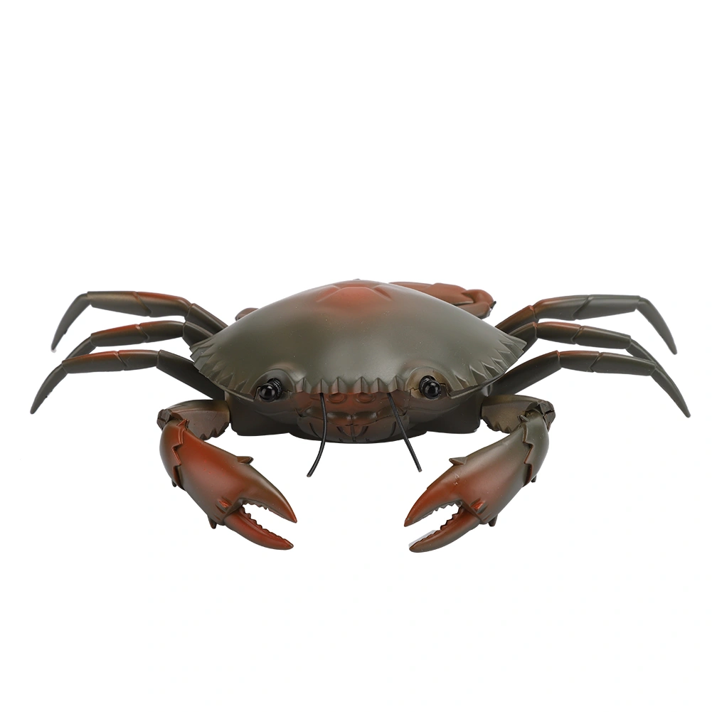 Funny High Simulation Remote Control Infrared Animal Crab Kid Trick Playing Toy Prop(Cyan )