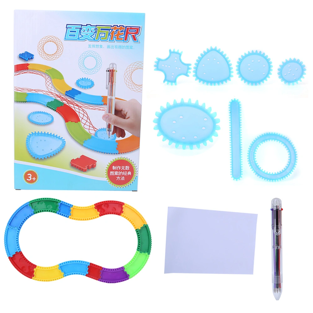 Drawing Art Template Geometric Ruler Track Children Creative Learning Tools