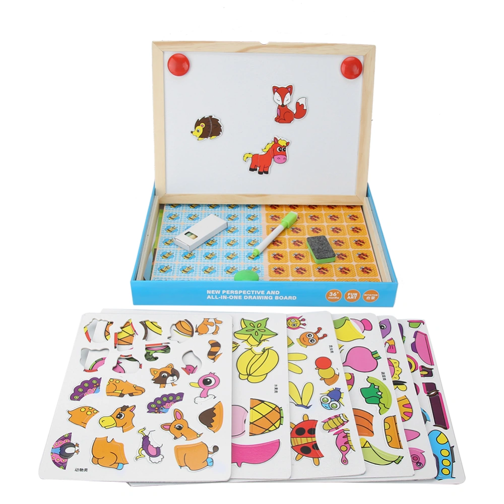 Children Magnetic Puzzle Interactive Drawing Board Development Educational ToyL