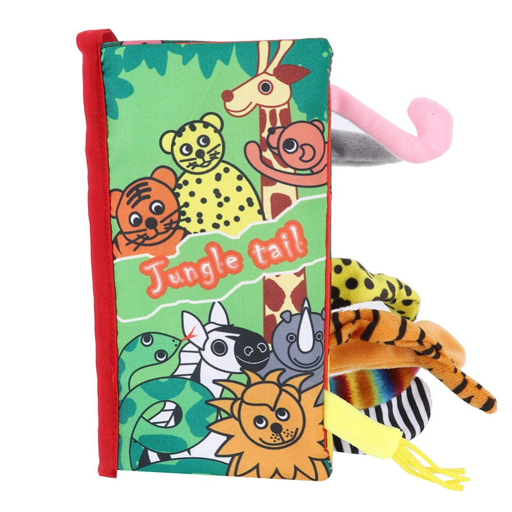 Infant Cloth Book Cute Animal Learning Rattle Wear Resistant Educational ToyType A