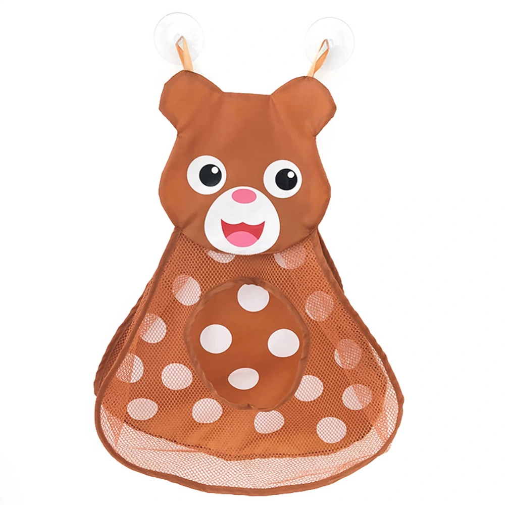 Children Baby Bathing Shower Water Toys Storage Mesh Bag Cute Shape with Suction Cuplittle bear