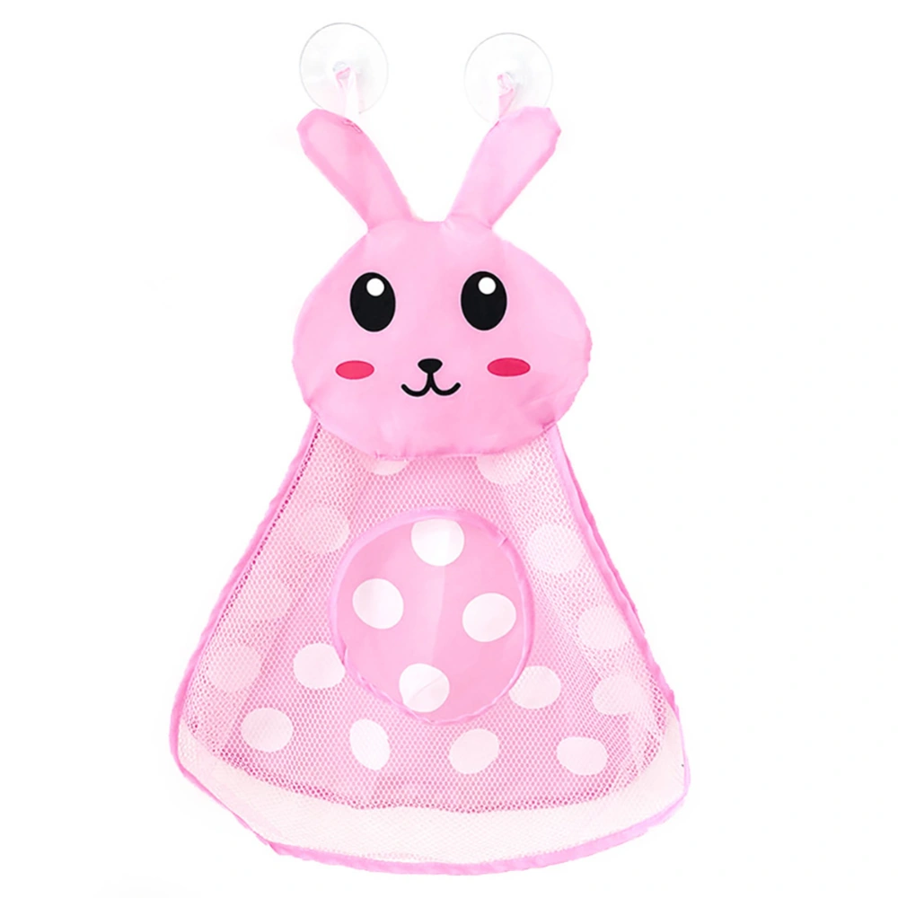 Children Baby Bathing Shower Water Toys Storage Mesh Bag Cute Shape with Suction Cuprabbit