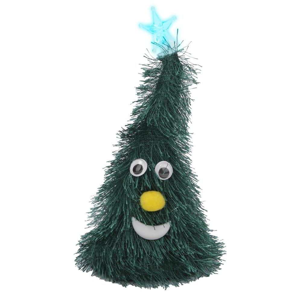 6in Electric Christmas Tree Toy with Light and Star Decor Xmas Gift Presents Toys for Children6in Christmas Tree with Light and Star