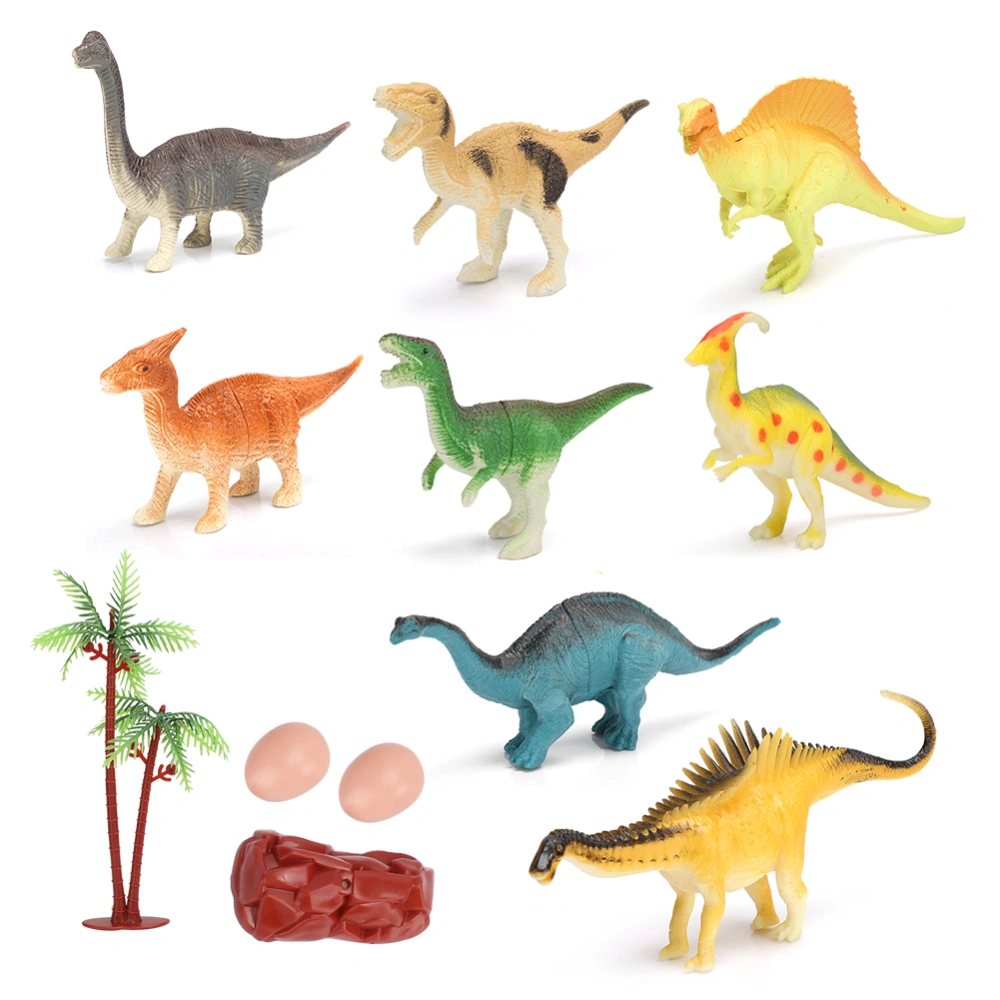 8Pcs Kid Child Simulation Dinosaur Miniature Animal Model Toy Home Decoration