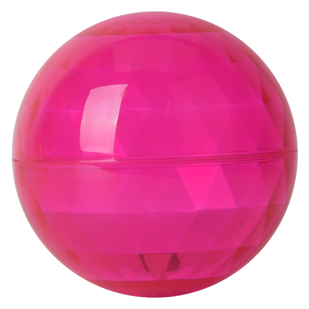 Kid Transparent Elastic Ball Plastic Light Effect Children Outdoor Exercise Interactive ToyPink