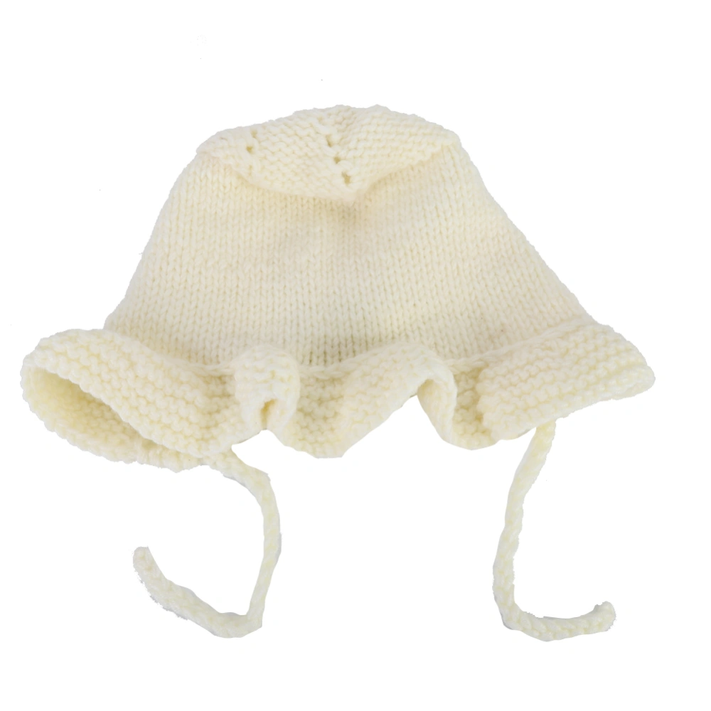 Baby Hat Warm Windproof Baby Children Winter Beanie Cap for Winter AutumnWhite