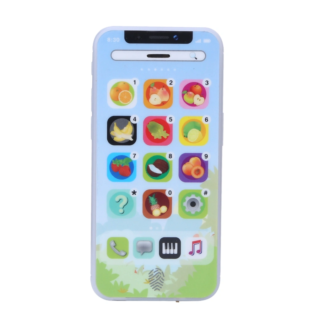 Baby Light Music Cellphone Simulated Mobile Phone Toy Children Educational Learning MachineBlue