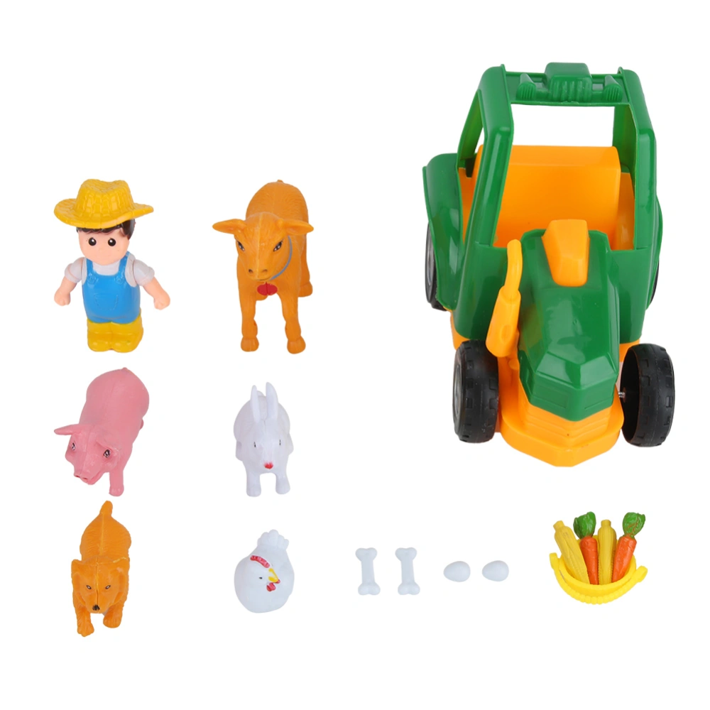 Baby Simulation Plastic Farm Model Life Scene Animal Play House Interactive Toy