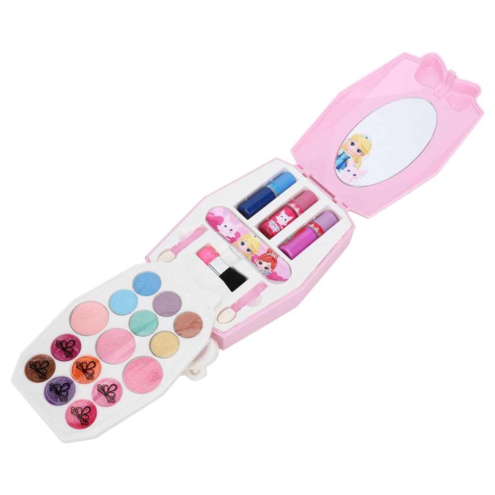 Portable Kid Makeup Water-Soluble Toy Miniature Beauty Box Cosmetic Decoration ToyS22610