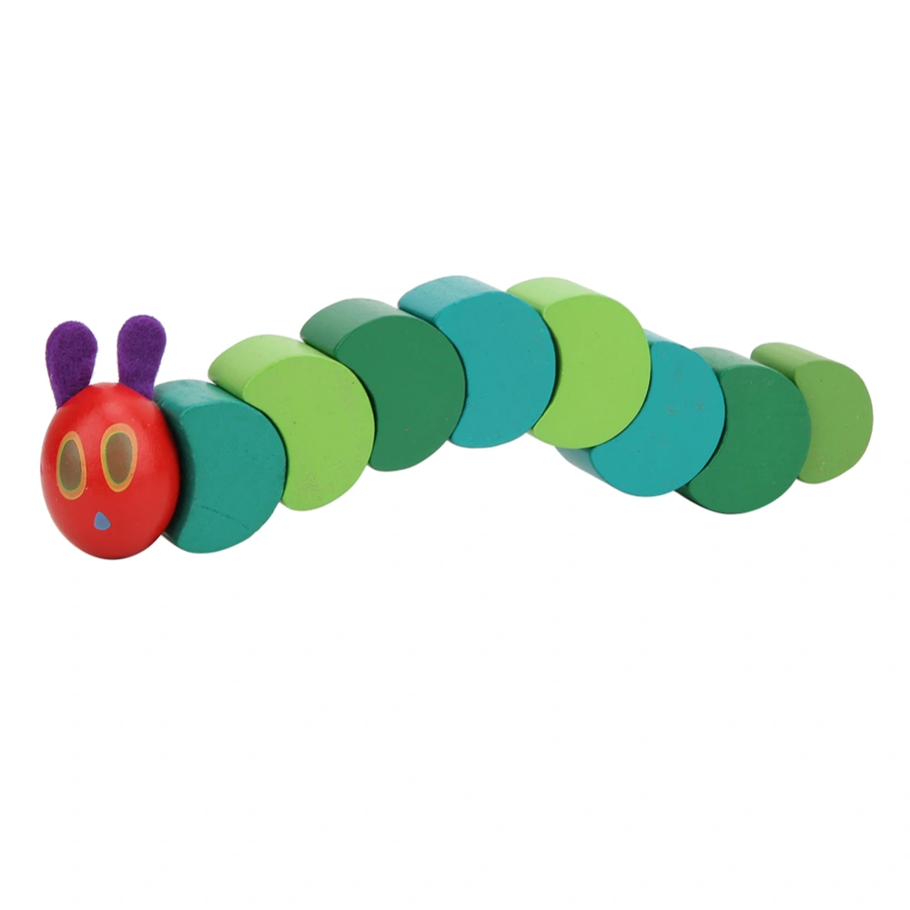 5PCS Children's Wooden Worm Toy Hungry Caterpillar Early Education Blocks Toy