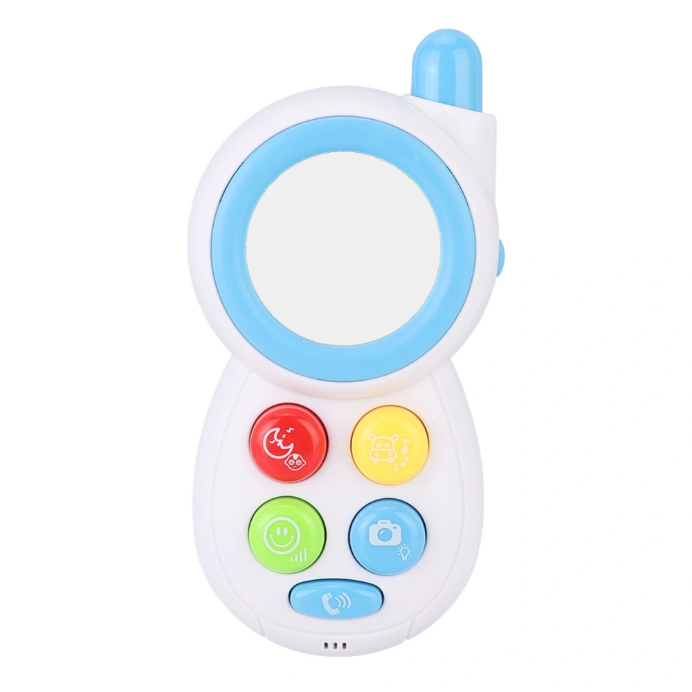 Baby Infant Simulated Animal Sound Music Phone Learning Educational Comforting Toy (Blue)