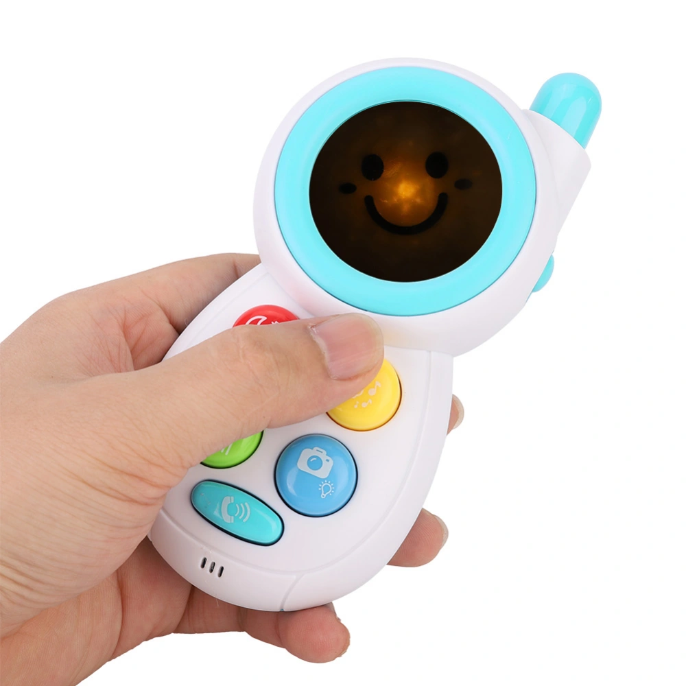 Baby Infant Simulated Animal Sound Music Phone Learning Educational Comforting Toy (Light Blue)