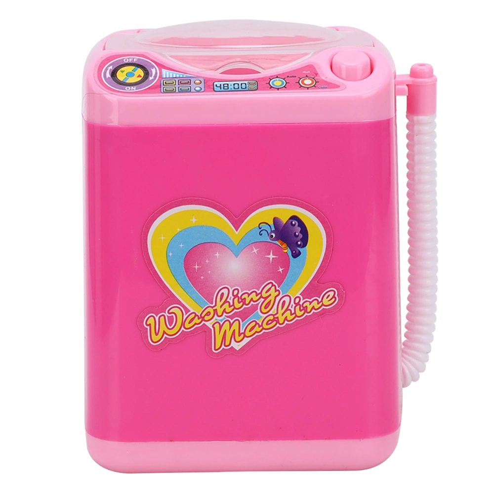 Children Kid Simulation Electric Light Mini Automatic Washing Machine Small Appliance ToyWashing Machine 3521-7 Pink