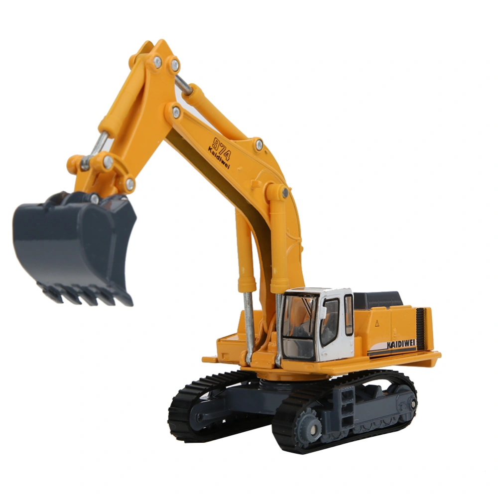 1:87 Simulation Excavator with Rollable Track Alloy Engineering Car Model Children Gift