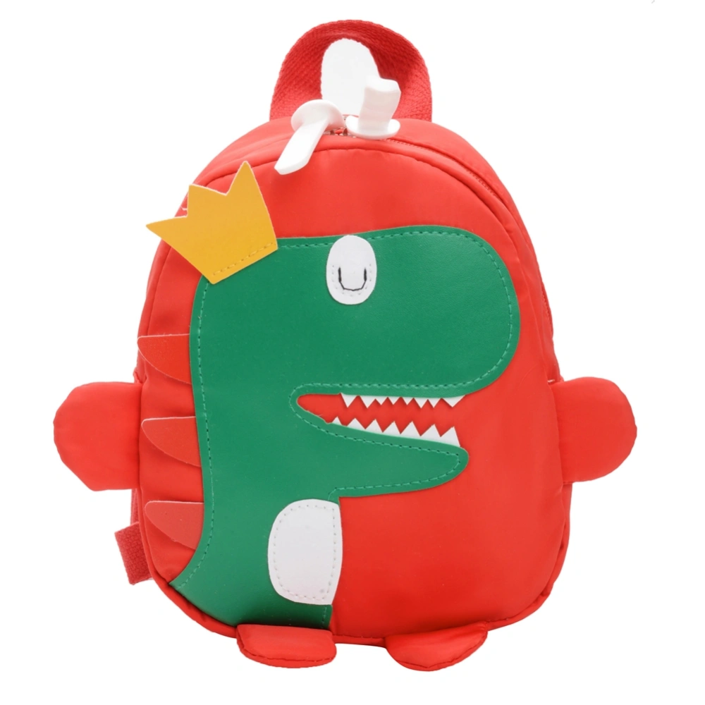 Children Cartoon Dinosaur Pattern Outdoor School Bag Baby Kid Adjustable BackpackRed