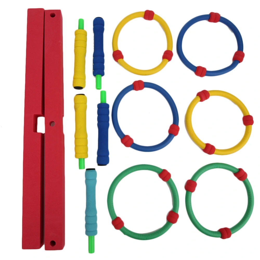 Children Quoits Set Hand-Brain Coordination Cultivation Toy Ring Toss Kit for 4~6 ChildrenQuoits