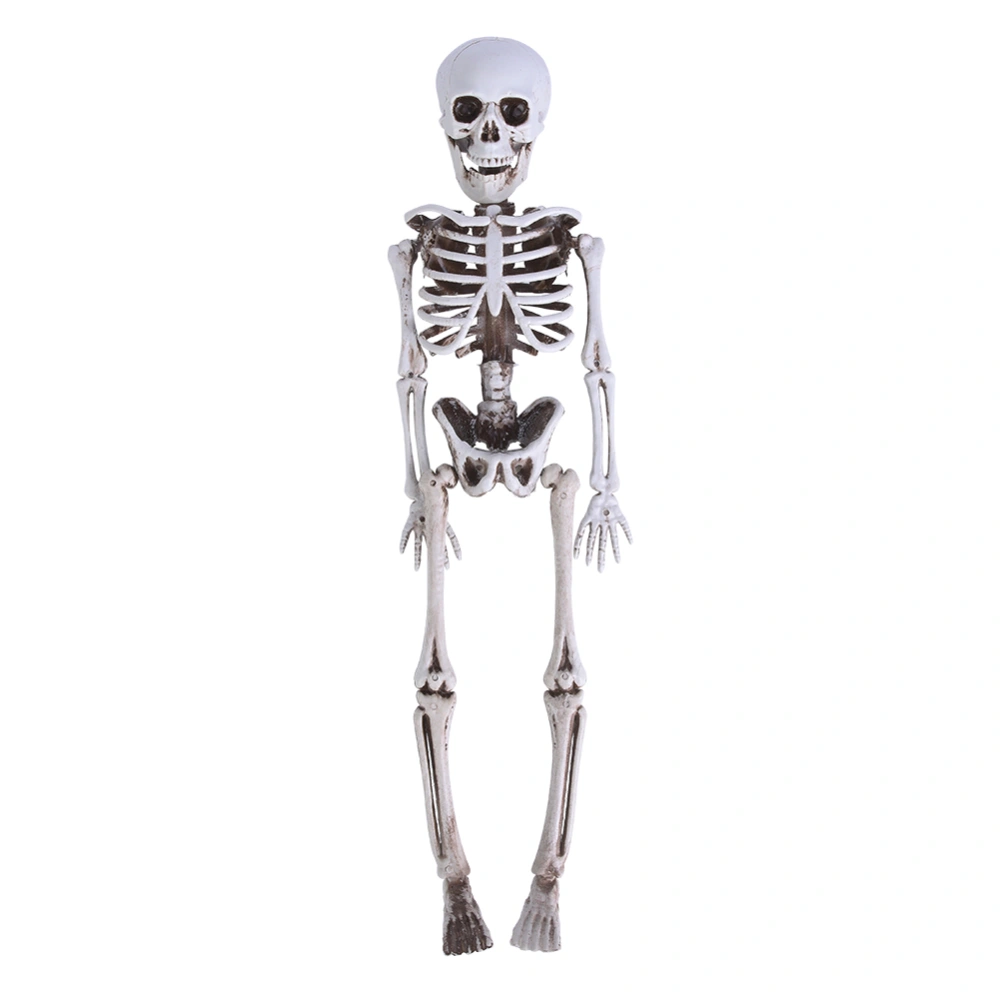 Halloween Horrible Chamber Theme Party Prop Realistic Human Skeleton Decoration Ornament40cm