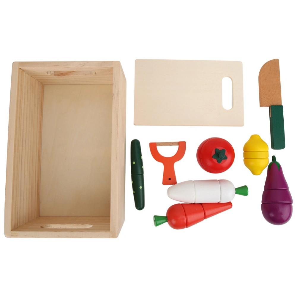 Children Wooden Magnetic Vegetables Wood Kitchen Kid Cooking Scenes Simulation ToyKid Toy