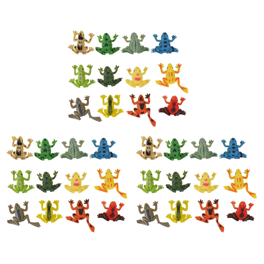 36Pcs Kid Animal Model High Simulation Home Decoration Child Educational Toy Frogs