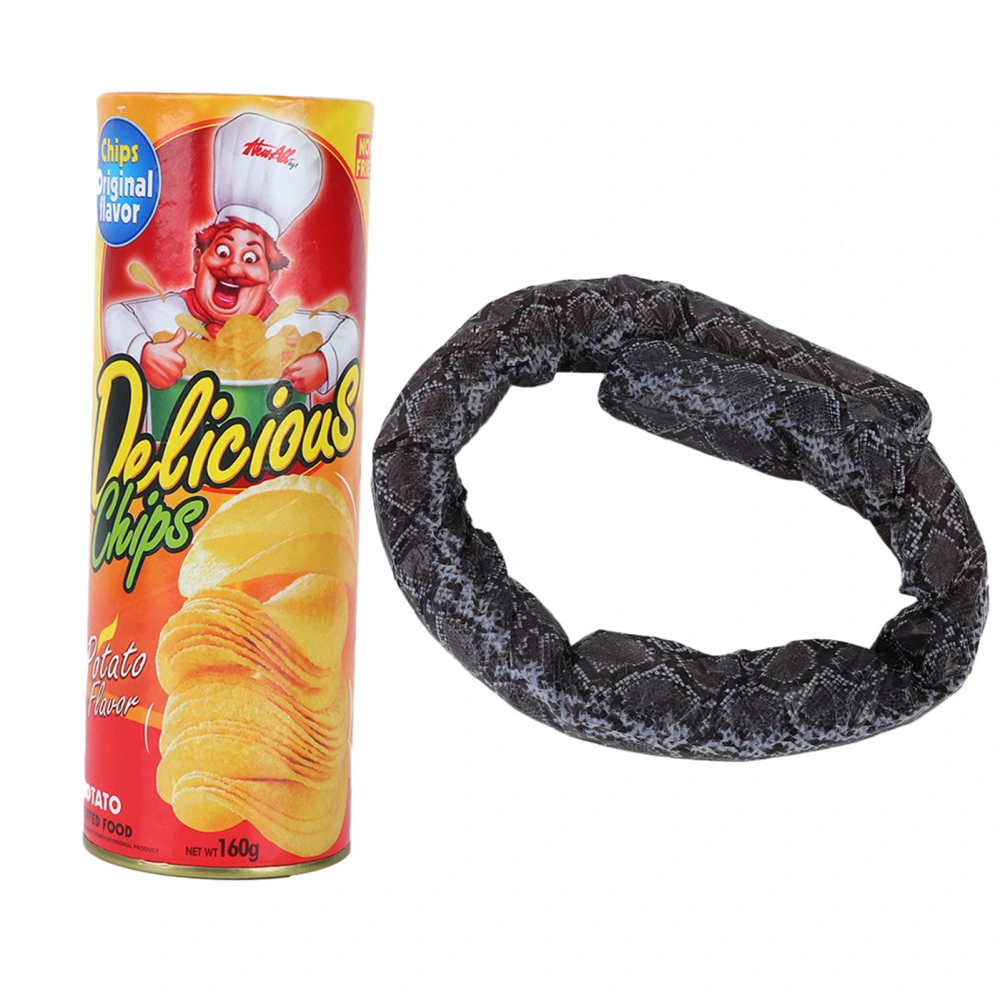 Funny Tricky Toys Magic Potato Chip Spring Snake Toy Prank Props Party Decoration