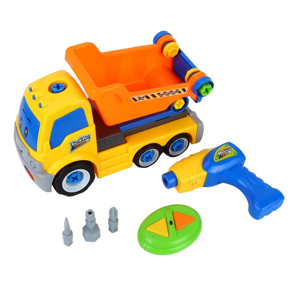 RC Child Disassemble Engineering Car Nuts Electric Drill Model Educational Toy (Type A)