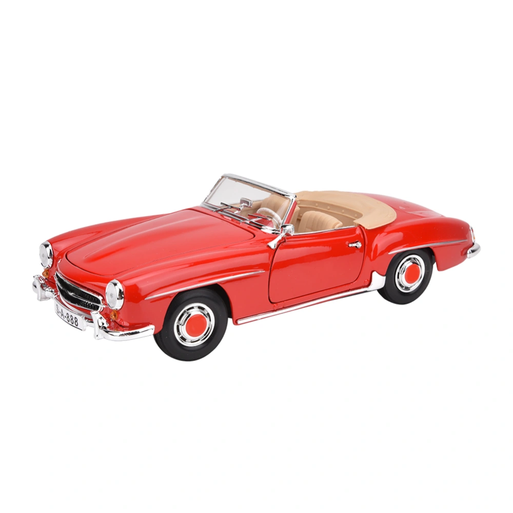 Miniature Alloy Vintage Car Model for Mercedes Benz 190SL Toy Gift Collection Decoration