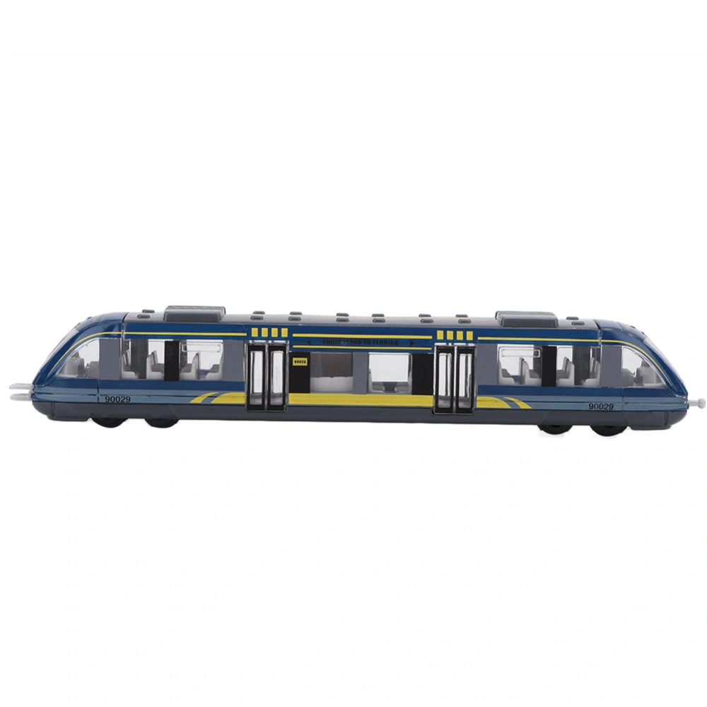 Children Educational Toys Simulation Alloy Train Model Car Toy Birthday Gift for Kids (Blue)