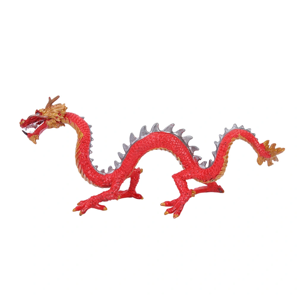 Dragon Shape Kids Children Simulation Fantasy Silicone Model Toy for Education Red