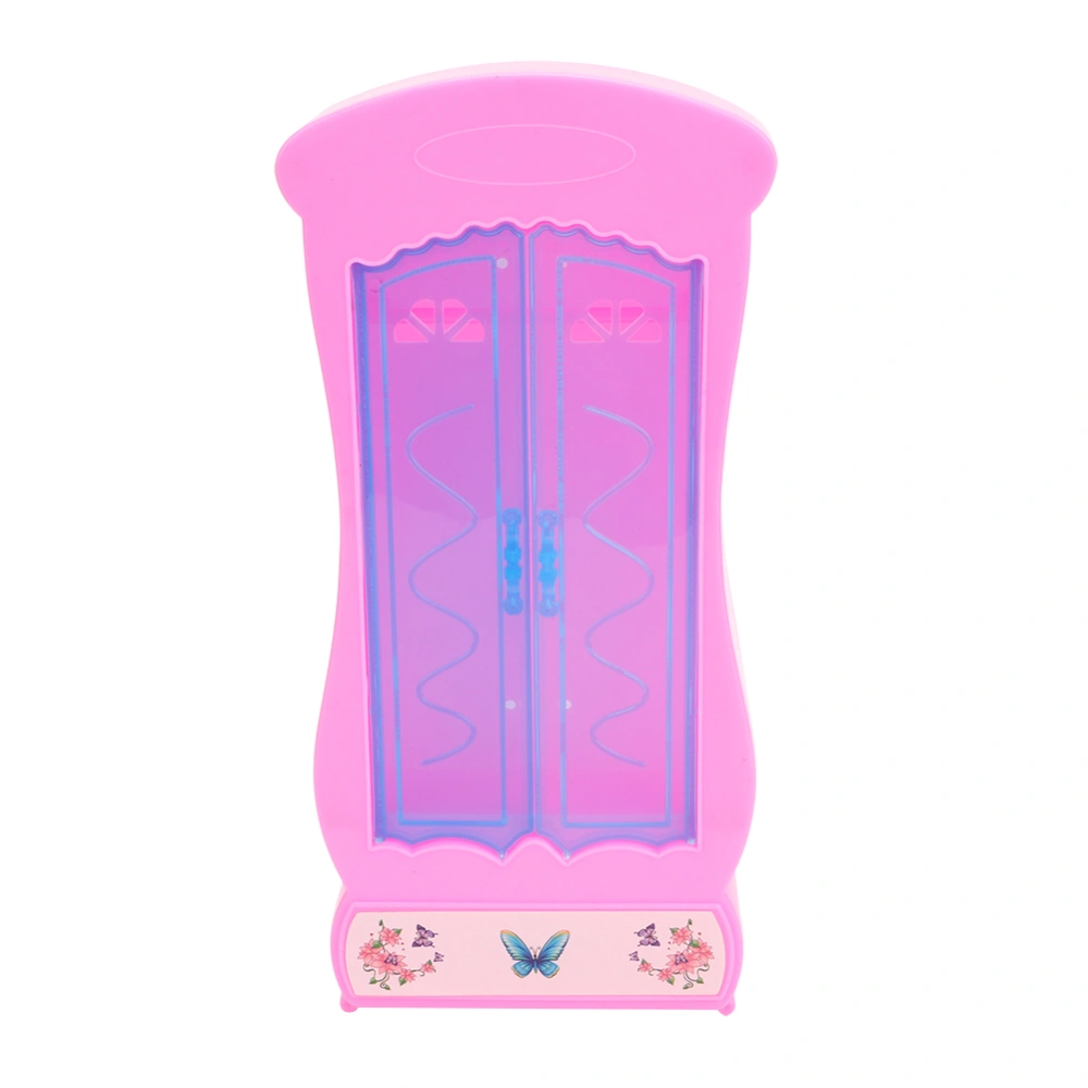 Dreamy Doll Wardrobe Closet Storage Cabinet Furniture Girl Play House Toys Accessories