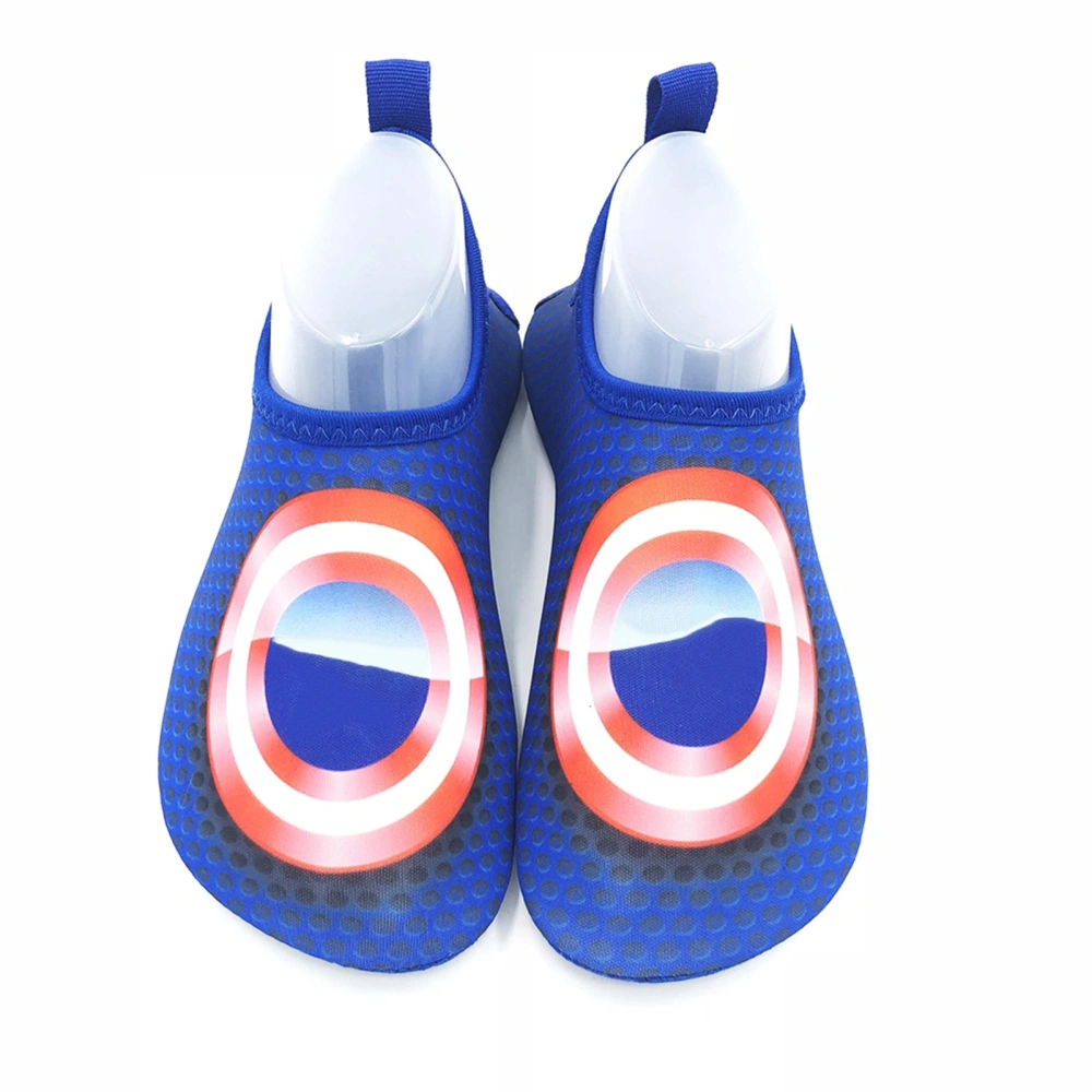 1 Pair Kids Outdoor Cartoon Anti-slip Anti-stab Beach Swimming Diving Footwear Shoes(#2 26-27)