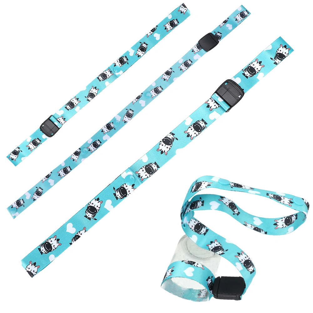 2.5cm Baby Feeding Bottle Cup Adjustable Strap Holder Stroller Toy Sippy Leash Tether(Zebra)
