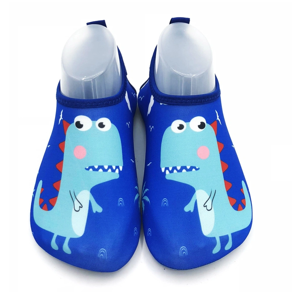 Children Water Park Swimming Shoes Cartoon Rubber Bottom Non-slip Indoor Socks Dinosaur 30-31