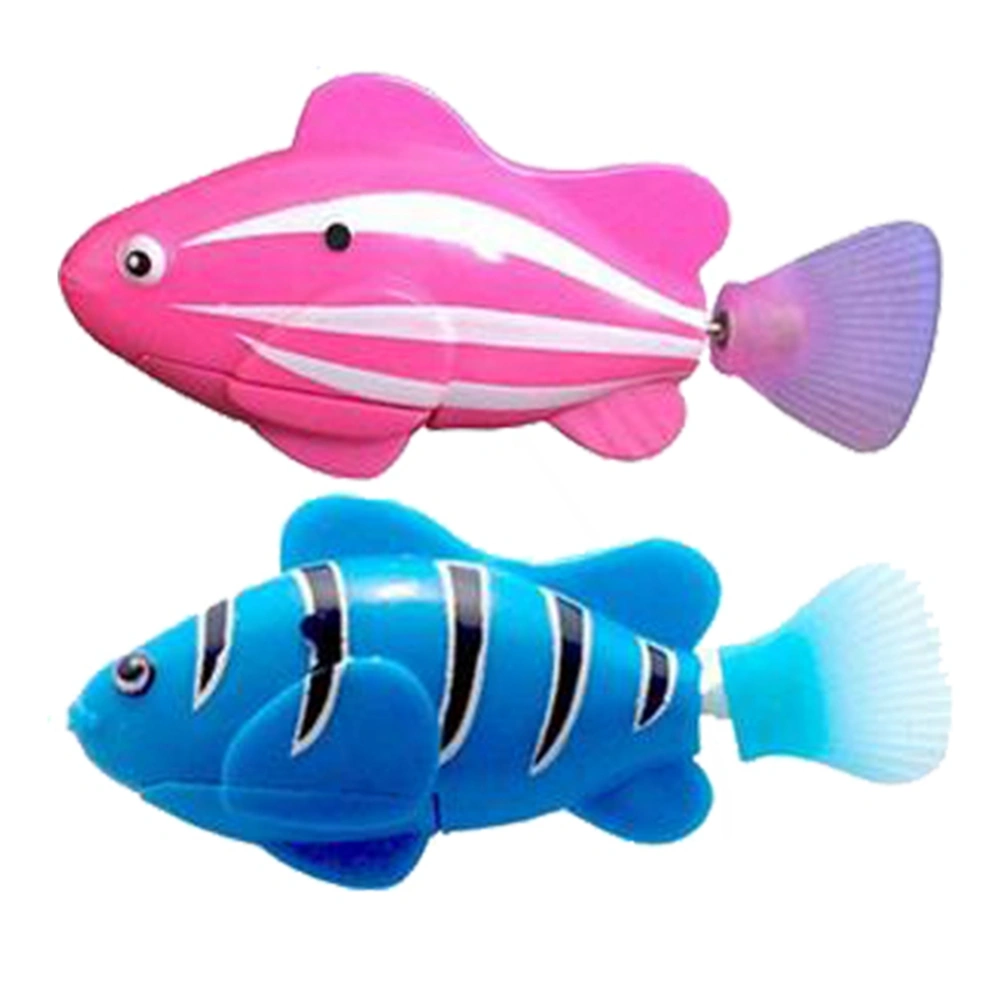 Cute Electronic Battery Powered Swimming Fish Toy Children Bath Toys Gift