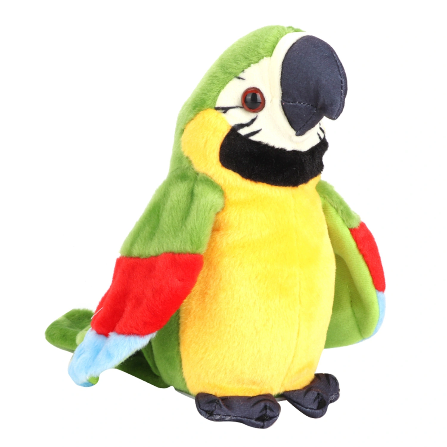 Cartoon Cute Electric Recording Learning Talking Plush Parrot Early Education Toy(Green)