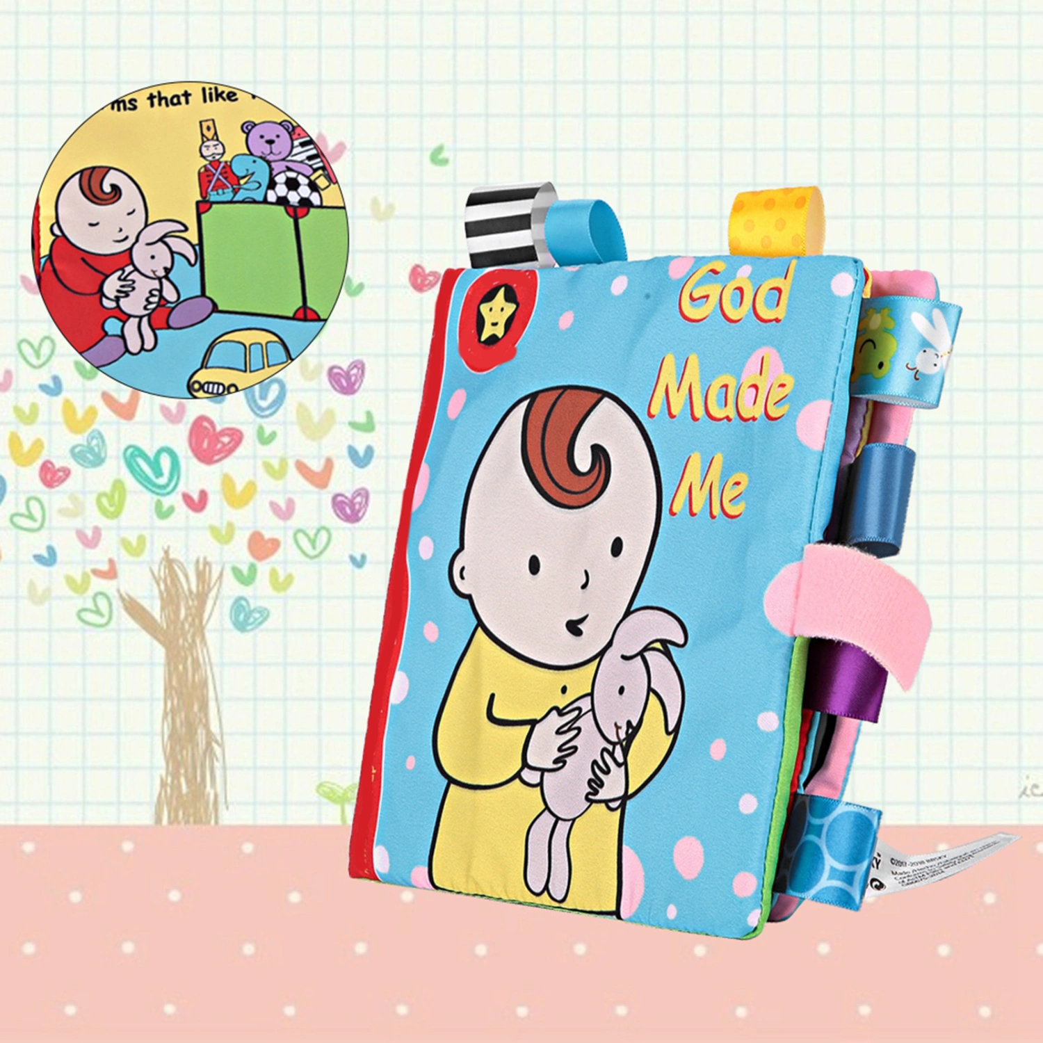 Baby Cloth Soft Activity Book Early Education Toys For Baby Boy And Girl Cloth Book