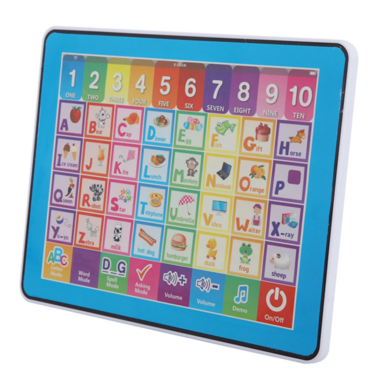 Kids Learning Pad Kids Tablet Early Child Development Toy for Words Spelling Music
