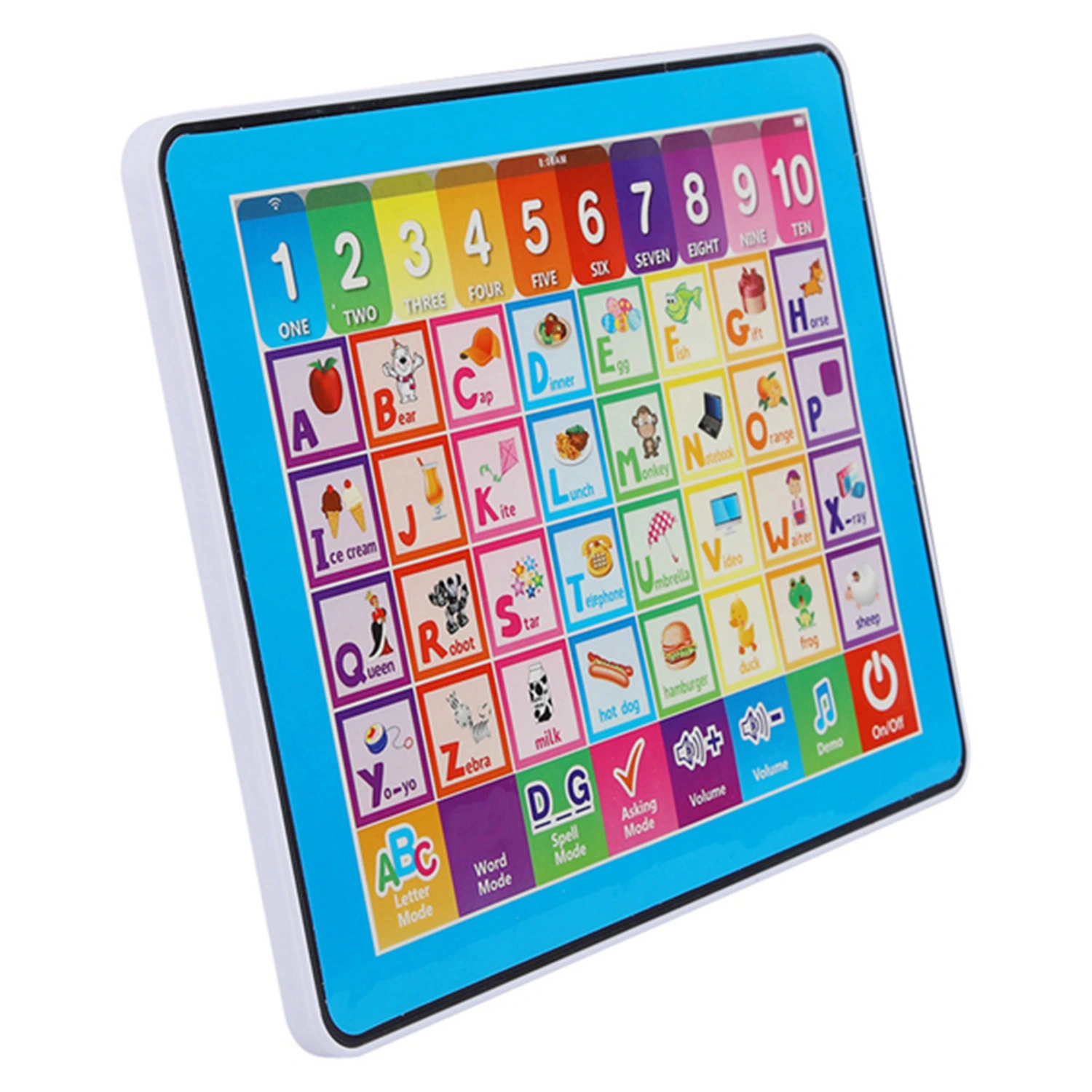 Kids Learning Pad Kids Tablet Early Child Development Toy for Words Spelling Music
