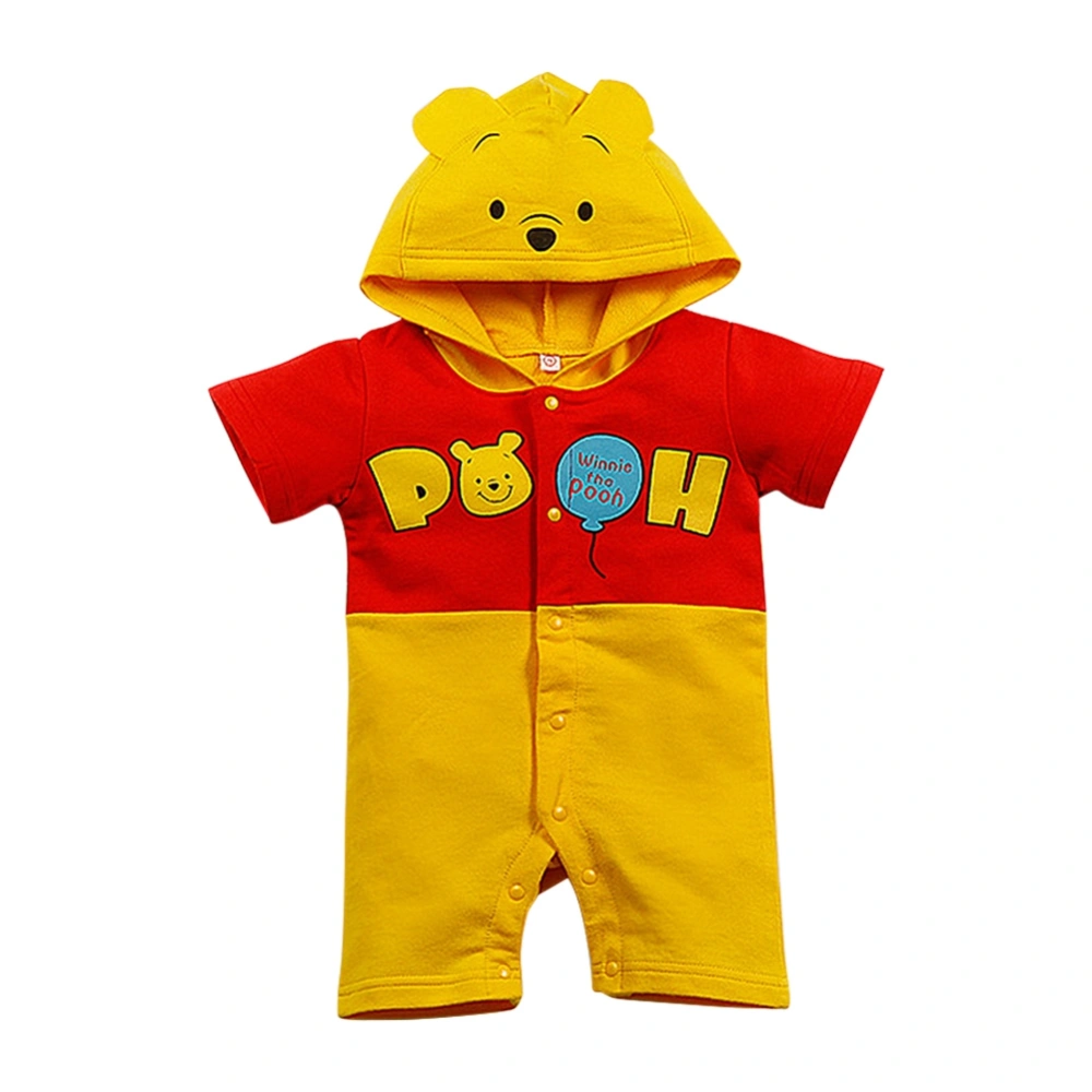 Newborn Infant Baby Kids Hooded Climbing Suit Bodysuit Outfit Clothing (Bear 70)