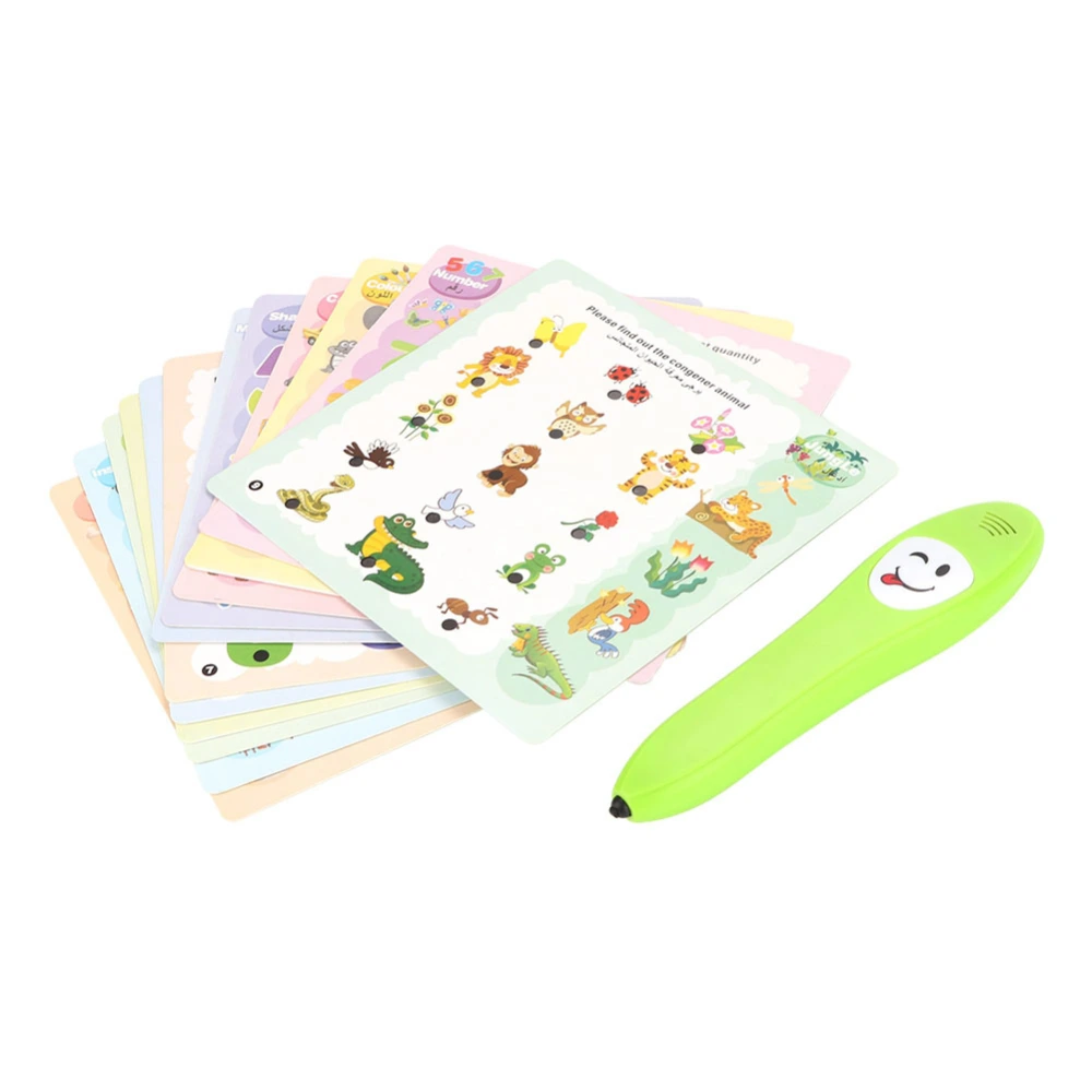 Children Toddler Early Learning Cards with Talking Pen Educational Toys