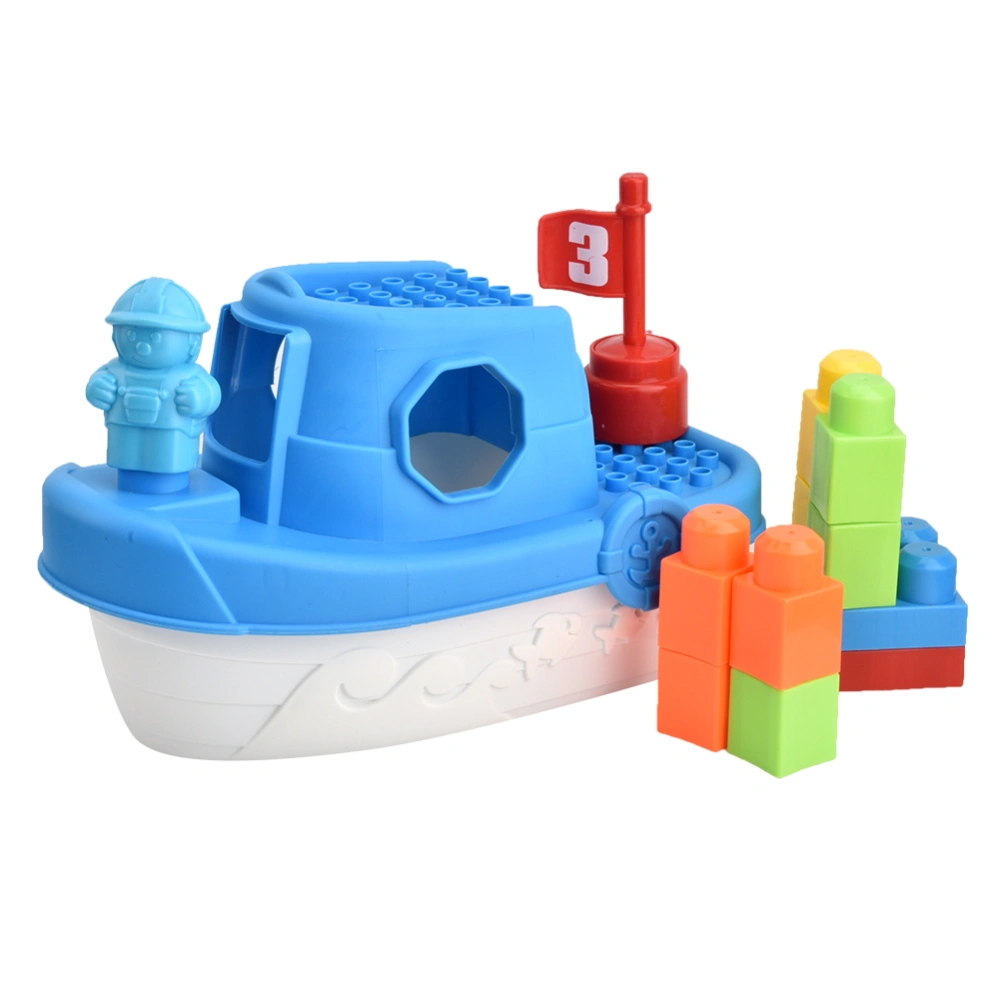 Colorful Ship Yacht Assembly Building Blocks Boat Toy Bricks Kids Educational Toys