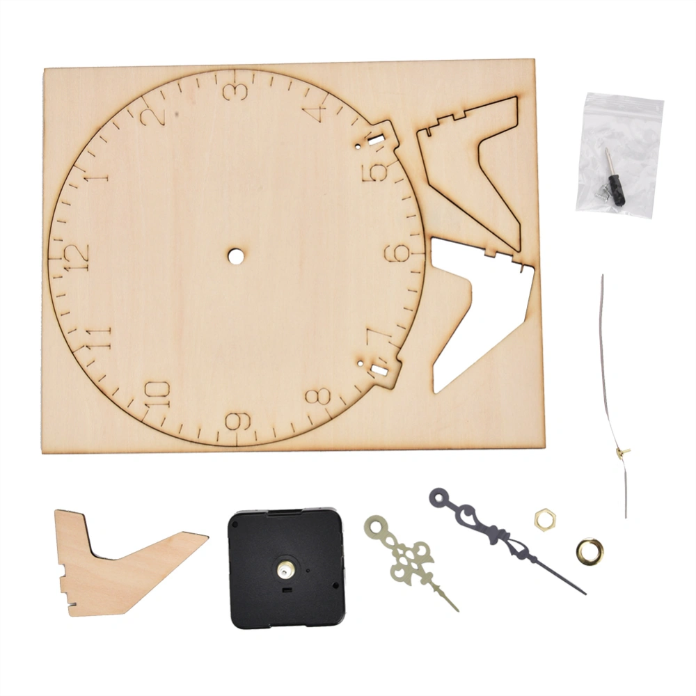 DIY Handmade Wooden Clock Children Assembled Educational Toy Gift (#2)